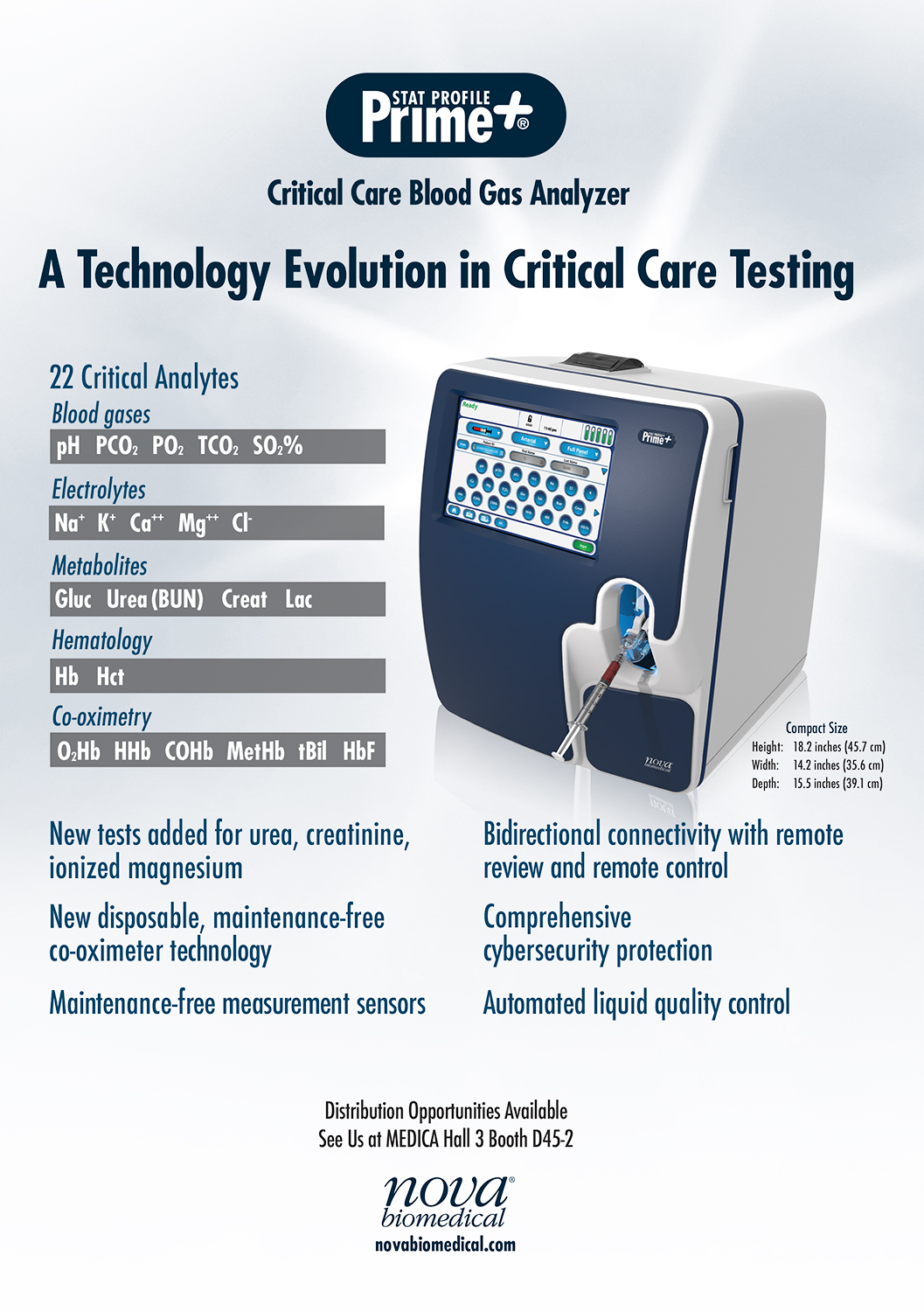 Critical Care Blood Gas Analyzer Clinical Laboratory int.
