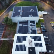 US headquarters equipped with rooftop solar panels