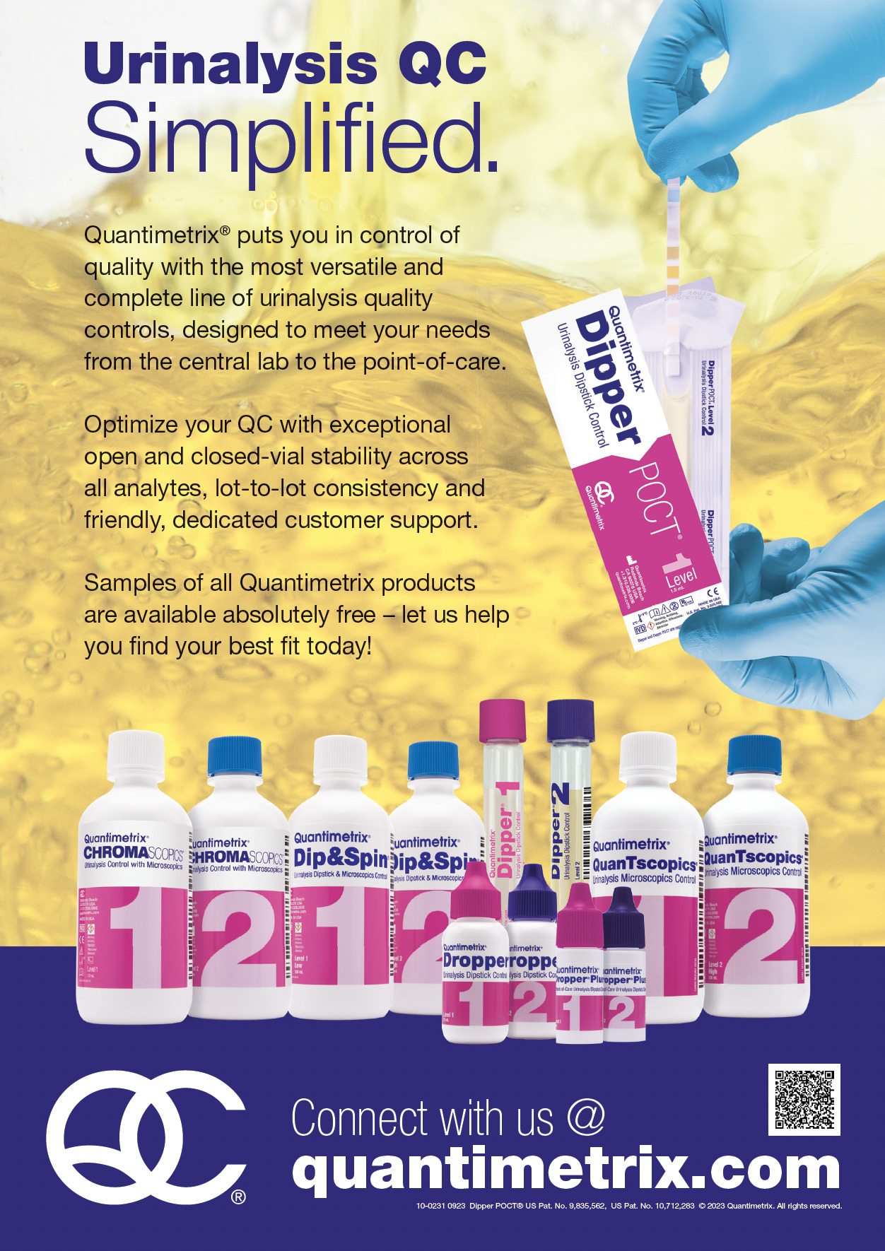 Quantimetrix Dropper Plus Control Values Urinalysis QC Simplifi ed. - Clinical Laboratory int.