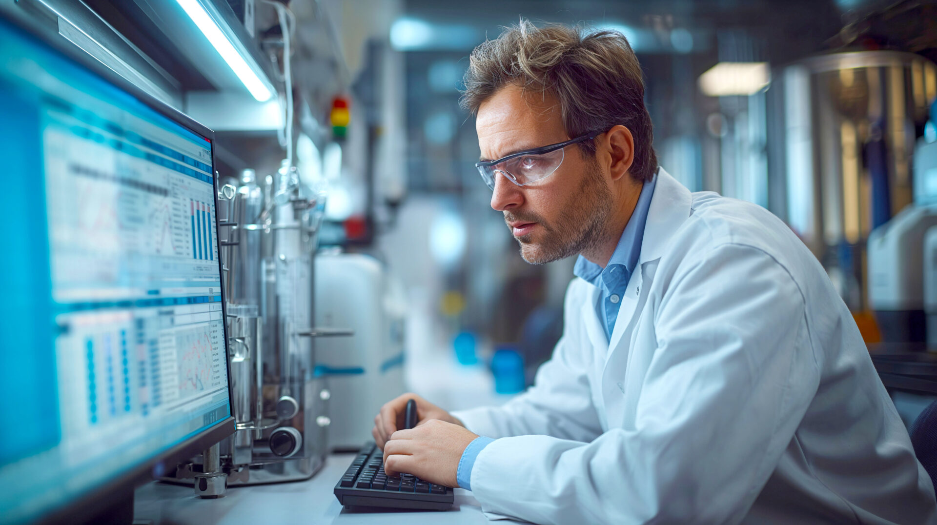 High-tech liquid chromatography setup featuring mass spectrometr AdobeStock 1156704427