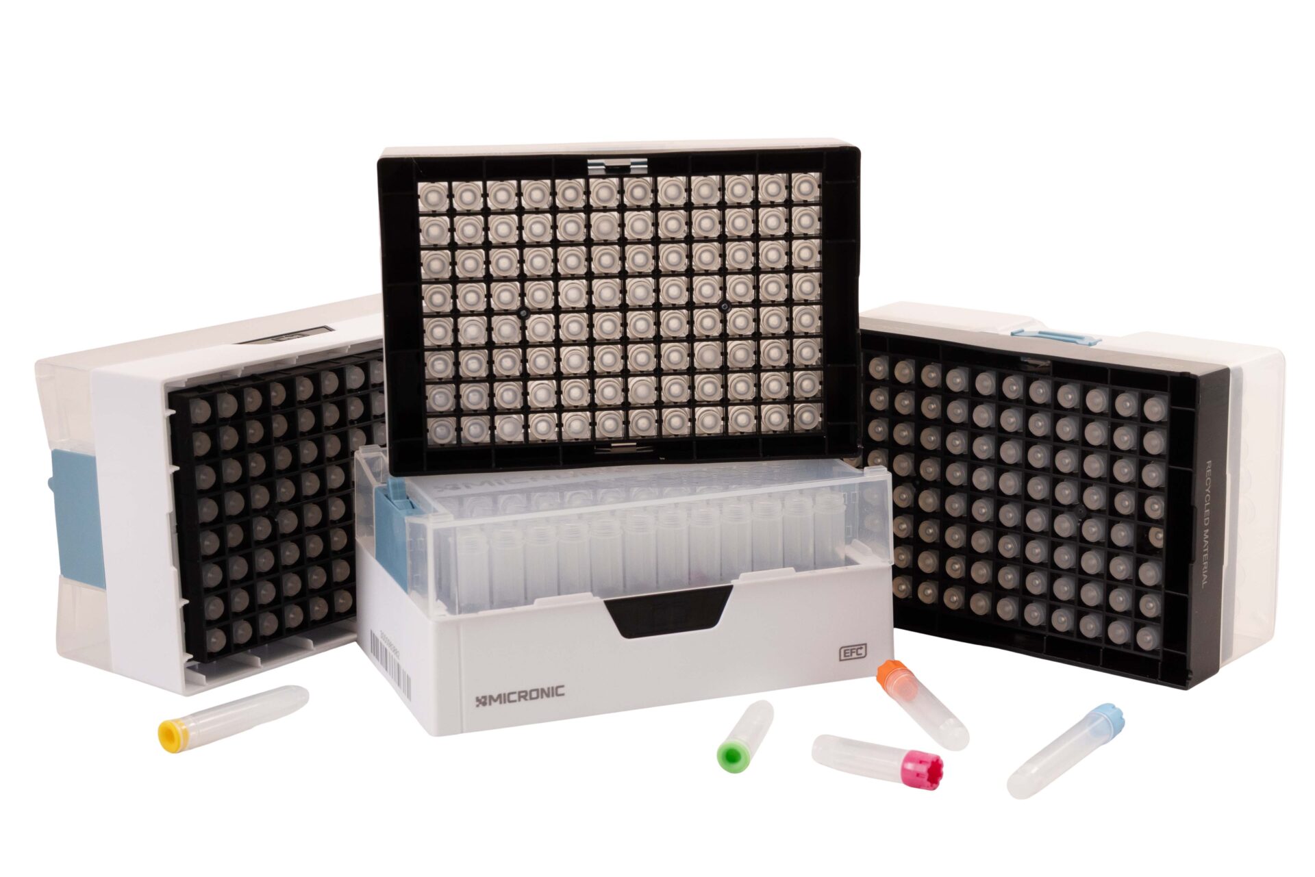 Micronic Non-coded tubes in EFC rack Micronic Non coded tubes in EFC rack