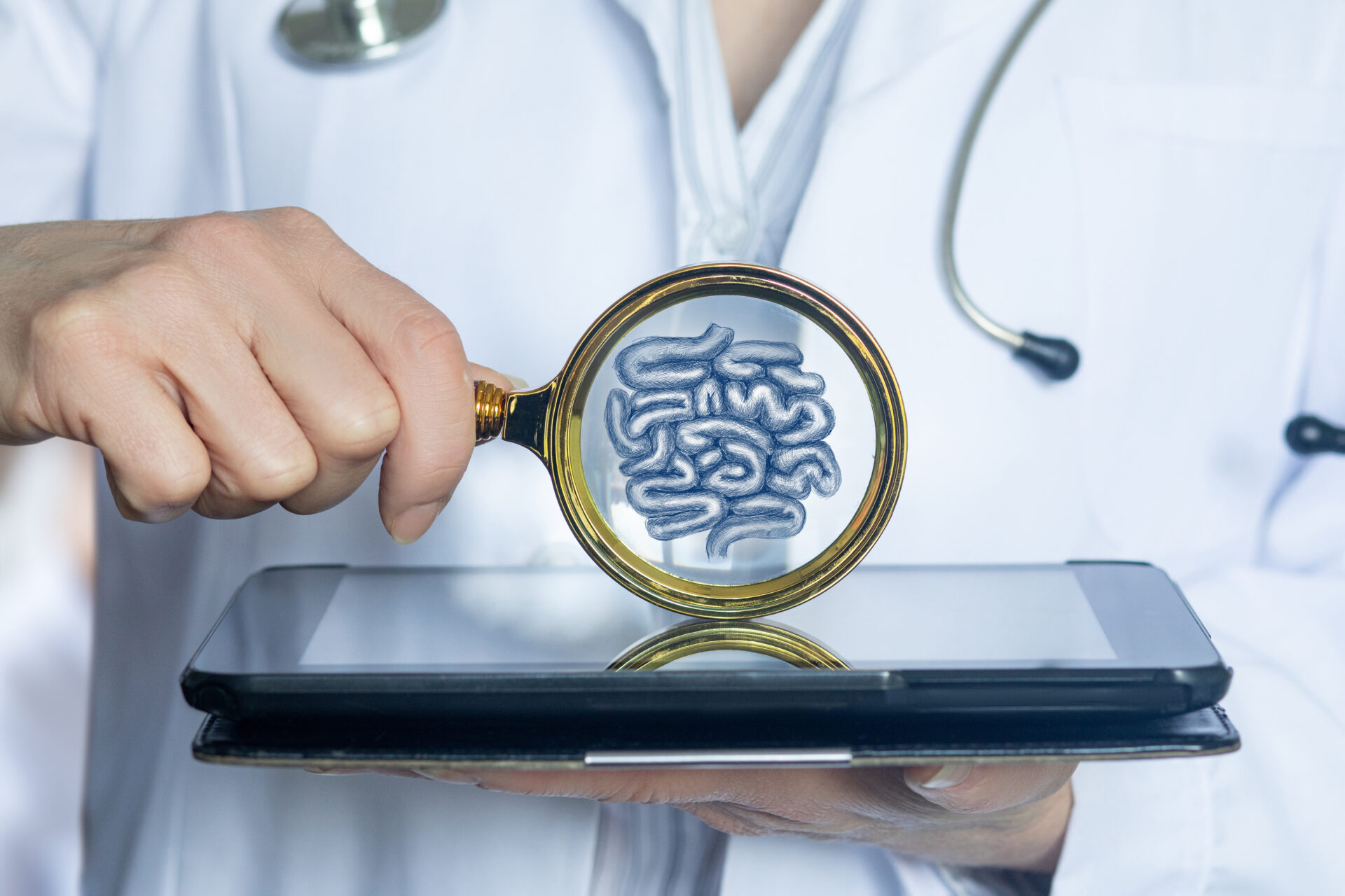Digital diagnosis of the GI tract. AdobeStock 1247387754